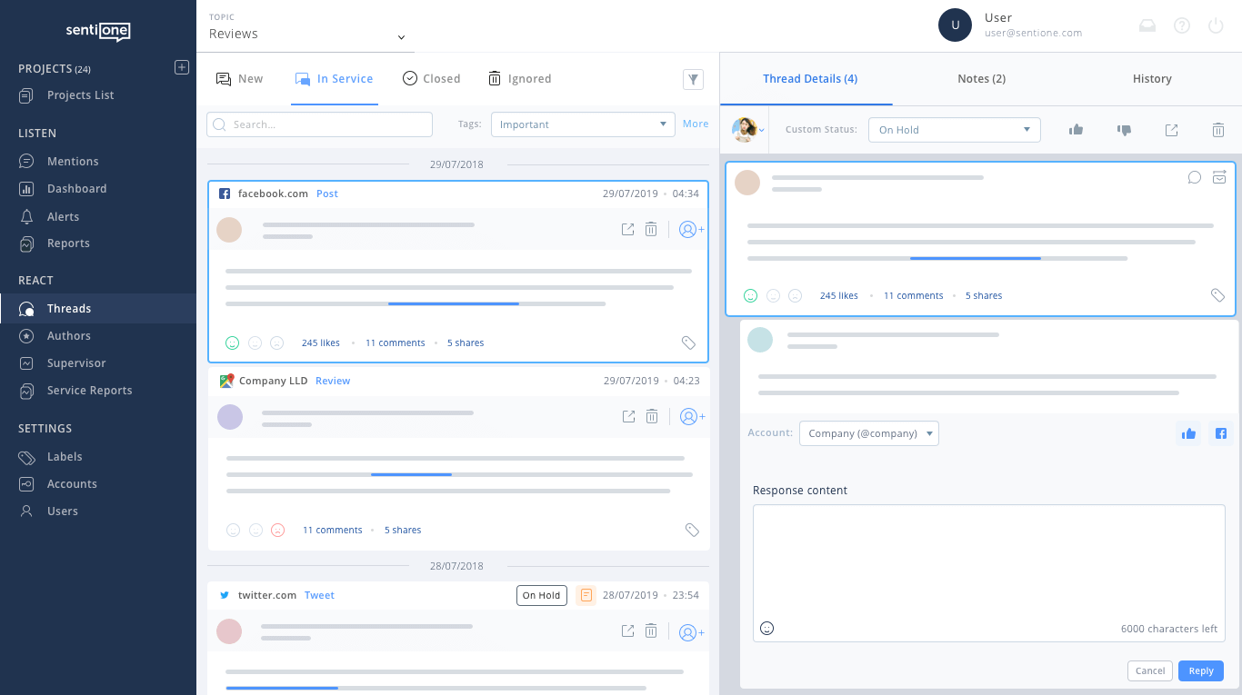 Obsługa klienta w sieci