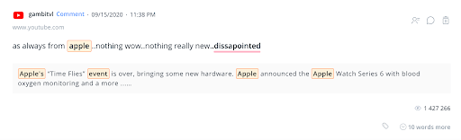 "As always from apple(...) nothing really new. Disappointed" says a YouTube commenter.